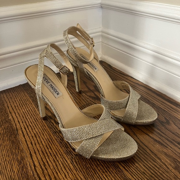 Steve Madden Sparkly Sandal Heels, size 39 - Picture 1 of 5